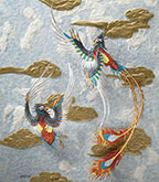 Tiffany Miller Russell - Paper Sculpture - Paleoart - Confuciusornis as the Phoenix